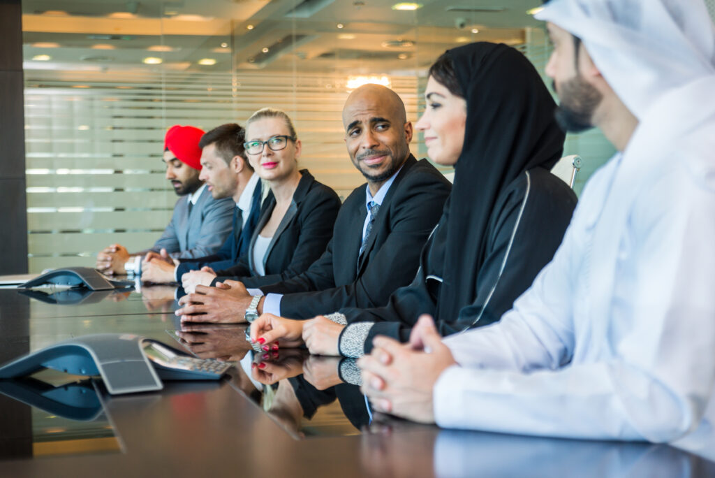 Group of people in a business meeting