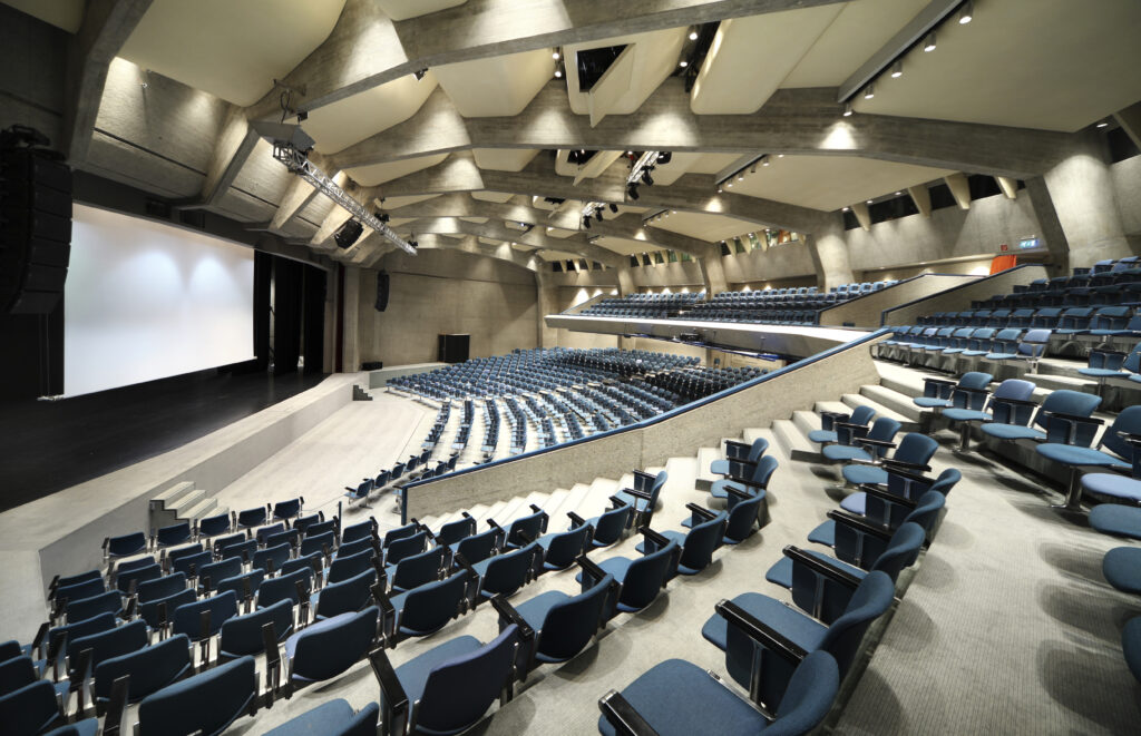 Interior view of a conference hall